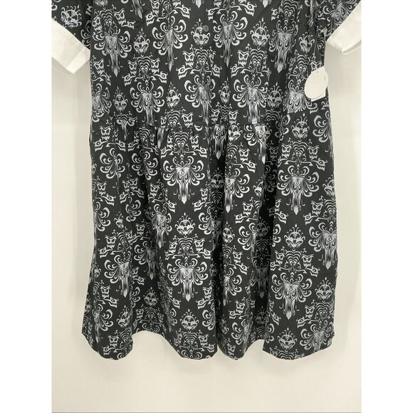 Disney Haunted Mansion Glow In The Dark Dress Plus Size 1X Black - Picture 5 of 9